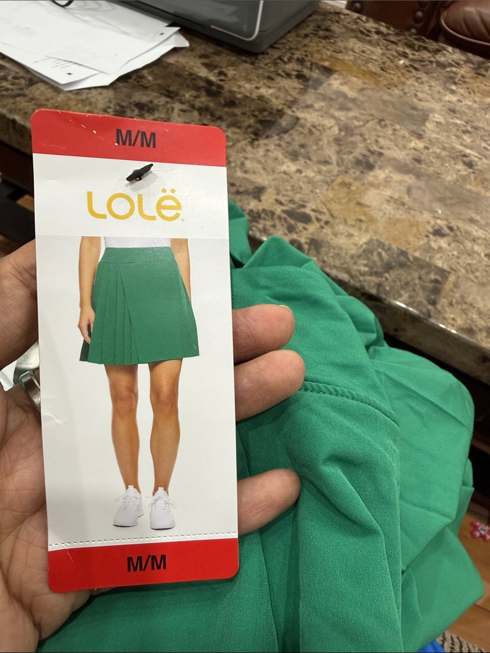 Lole Green Athletic Pleated Mini Skort